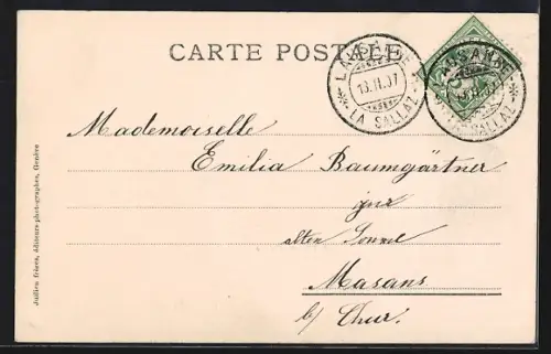 AK Ouchy, Panorama mit Booten