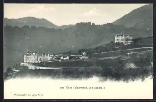 AK Caux /Montreux, Vue générale