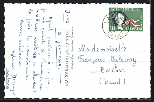 AK Lamboing, Teilansicht mit Bäumen