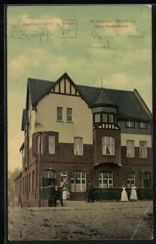 AK Hochemmerich a. Rhein, Restaurant Rheinlust, Inh.Adam Frankenbusch