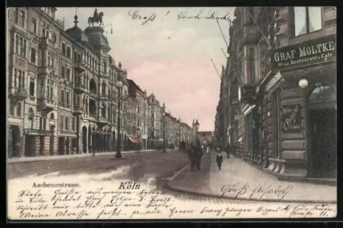 AK Köln-Braunsfeld, Restaurant Graf Moltke in der Aachenerstrasse