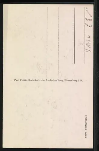 AK Fürstenberg i. Meckl., Brandstrasse, Malerwinkel mit Blick zur Kirche