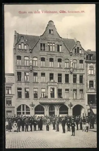 AK Cöln, Volkshaus in der Severinstrasse 199