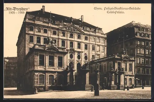 AK Dresden, Ehemaliges Polizei-Direktions-Gebäude im Coselpalais