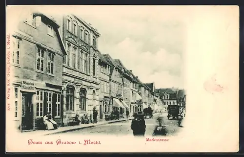 AK Grabow i. Meckl., Hotel in der Marktstrasse