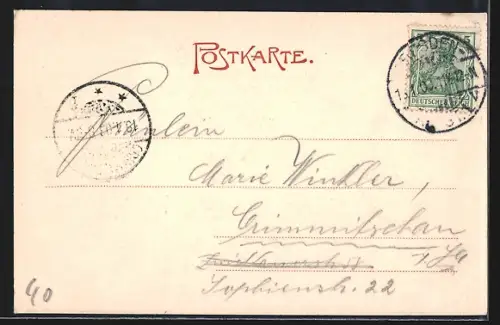 AK Dresden-Neustadt, Gasthaus Drachenschänke, Linckesches Bad