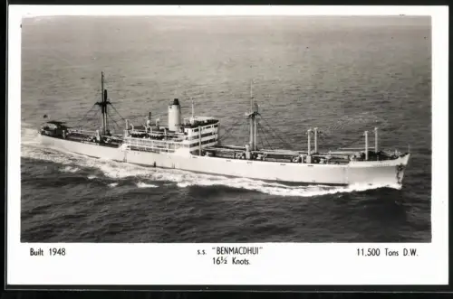 Fotografie S.S. Benmacdhui, Frachtschiff mit 11500 Tonnen