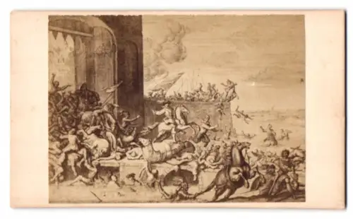 Fotografie unbekannter Fotograf und Ort, Historische Szene: De aanslag van den Hertog van Anjon op Antwerpen mislukt