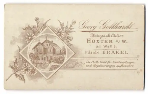 Fotografie Georg Gotthardt, Höxter, am Wall 5, Ansicht Höxter a. W., Blick auf das Haus des Fotografen