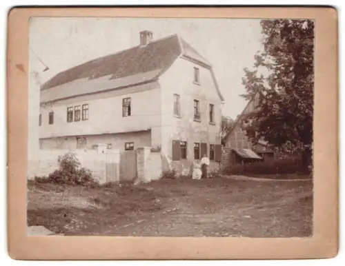 Fotografie unbekannter Fotograf, Ansicht Jena, Gutshof Rose, ländliche Idylle mit Wohnhaus