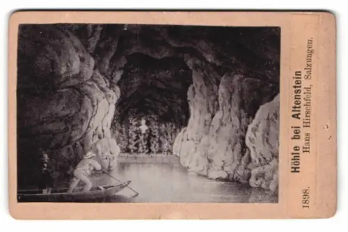 Fotografie Hans Hirschfeld, Salzungen, Ansicht Altenstein, Höhle bei Altenstein