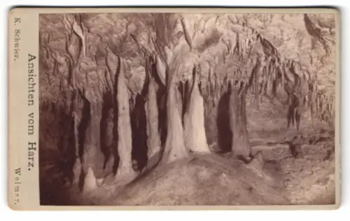 Fotografie K. Schwier, Weimar, Ansicht Rübeland i. H., Hermanns Höhle: Die Orgel