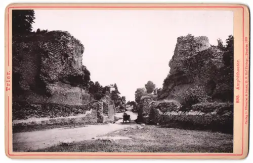 Fotografie Römmler & Jonas, Dresden, Ansicht Trier, Amphitheater, historische Ruinenlandschaft