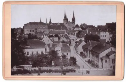 Fotografie Zedler & Vogel, Darmstadt, Ansicht Merseburg, Domansicht mit Türmen vom Eulenthurm aus gesehen