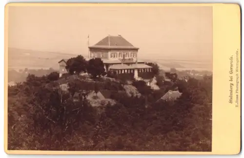Fotografie E. Rose, Wernigerode, Ansicht Gernrode, Stubenberg bei Gernrode, Landschaftsansicht
