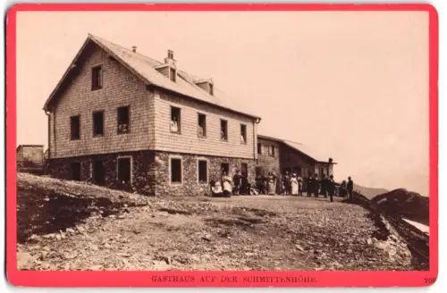Fotografie Würthle & Spinnhirn, Salzburg, Schwarzstrasse 9, Ansicht Zell am See, Gasthaus auf der Schmittenhöhe