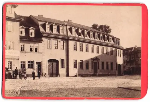 Fotografie Louis Held, Weimar, Ansicht Weimar, Goethes Wohnhaus, 1889