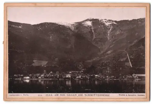 Fotografie Würthle & Spinnhirn, Salzburg, Ansicht Zell am See, Blick zum Ort gegen die Schmittenhöhe