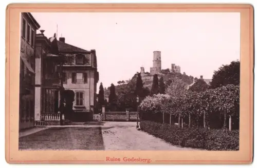 Fotografie unbekannter Fotograf, Ansicht Bad Godesberg, Ruine Godesberg, malerische Ansicht
