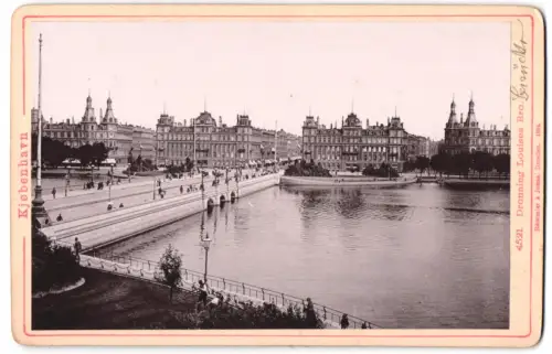 Fotografie Römmler & Jonas, Dresden, Ansicht Kopenhagen, Dronning Louises Bro, Panorama der Brücke und Umgebung