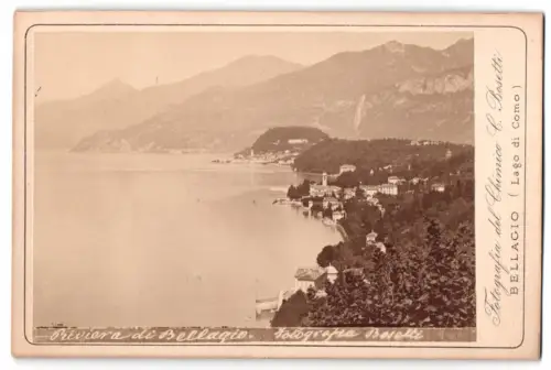 Fotografie C. Bosetti, Bellagio, Ansicht Bellagio, Riviera di Bellagio