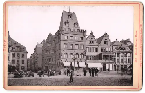 Fotografie Römmler & Jonas, Dresden, Ansicht Trier, Hotel Rothes Haus, historische Stadtansicht