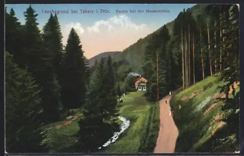 AK Tabarz, Lauchagrund, Partie bei der Massemühle