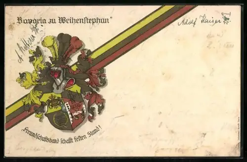AK Weihenstephan, Studentenwappen Bavaria zu Weihenstephan
