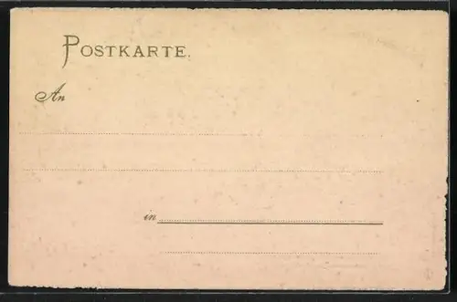 Lithographie Erlangen, Studentenwappen des Studenten Gesang Verein, 25 jähriges Stiftungsfest