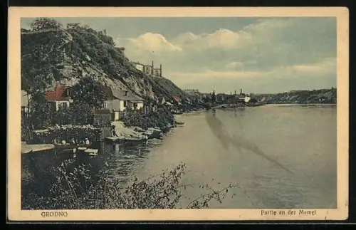 AK Grodno, Partie an der Memel