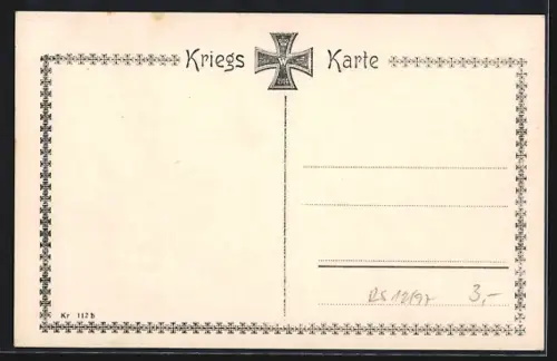 AK Uderwangen, zerstörte Strassenpartie