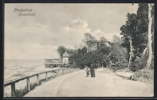 AK Neukuhren, Strandhotel und Uferweg