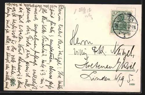 AK Stettin, Ortspartie mit Hakenterrasse