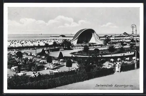 AK Swinemünde, Konzertgarten