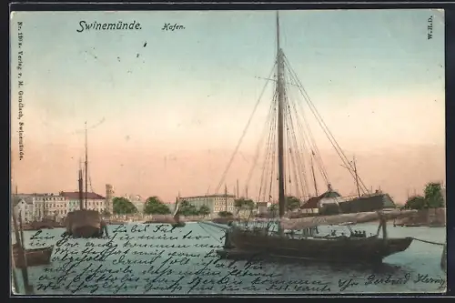 AK Swinemünde, Hafenpartie