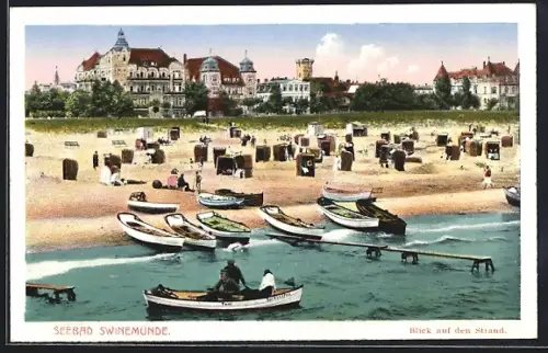 AK Swinemünde, Blick auf den Strand