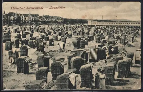 AK Swinemünde, Strandleben