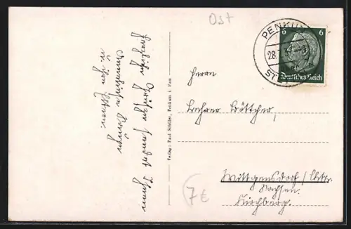 AK Penkum i. Pom., Partie am Badestrand