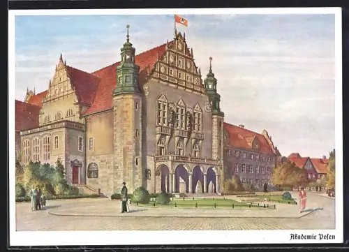 AK Posen / Poznan,  auf der Akademie