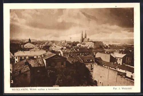 AK Wloclawek, Widok ogólny z kosciolem