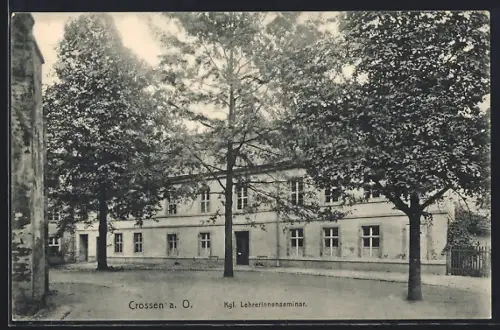 AK Crossen a. O., Königliches Lehrerinnenseminar