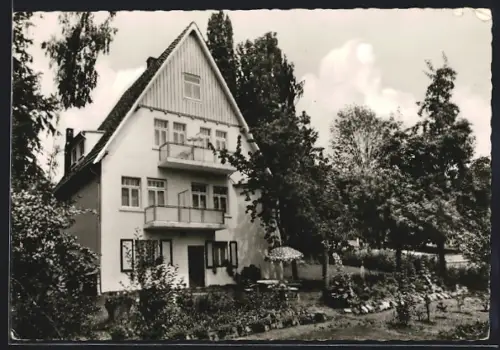 AK Bad Pyrmont, Pension Haus am Brunnen, Hermannstrasse 10