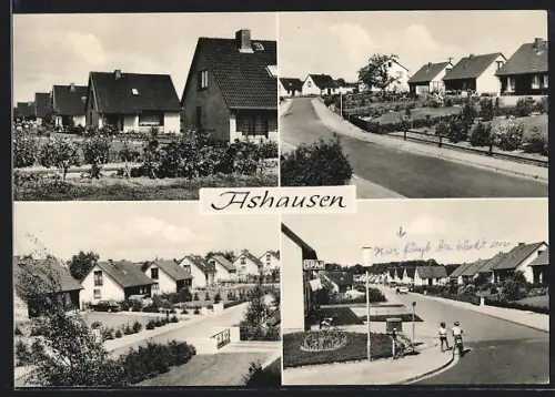 AK Ashausen /Harburg, Siedlung am Mühlenbach, Wohnhäuser, SPAR-Laden