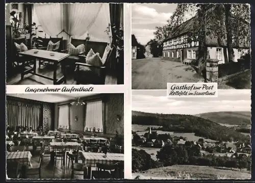 AK Hellefeld im Sauerland, Gasthof zur Post, Inh. Wwe. Albert Becker