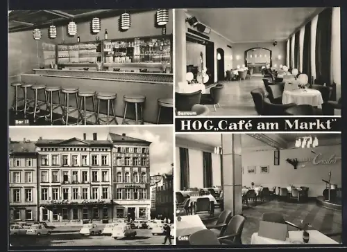 AK Schwerin / Mecklenburg, HOG Café am Markt, Bar, Café, Gastraum