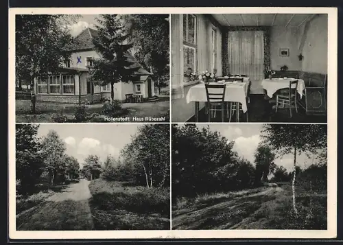 AK Hollenstedt / Nordheide, Gasthaus Haus Rübezahl, Inh. Kurt Aeber, Waldwege