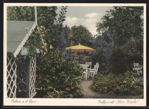 AK Rethen a. d. Leine, Treffpunkt Klein Kröpke, Café, Inh. Friedr. Reinecke