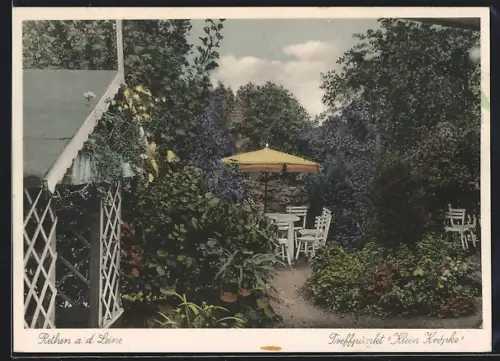 AK Rethen a. d. Leine, Treffpunkt Klein Kröpke, Kaffeegarten, Inh. Friedr. Reinecke