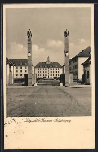 AK Hannover, Kriegsschule mit Haupteingang