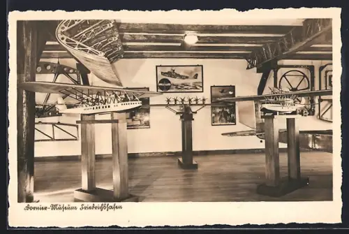 AK Friedrichshafen, Dornier-Museum, Wasserflugzeugmodelle